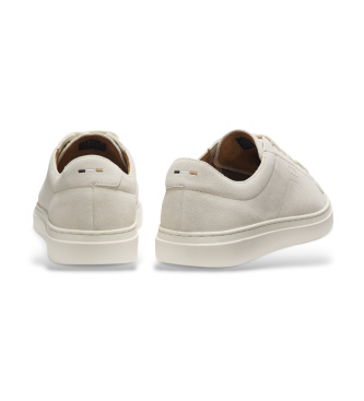 BOSS Off-white leather Kieran trainers