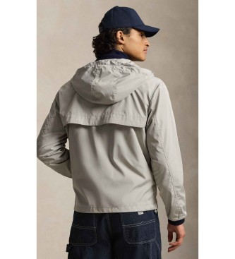 Polo Ralph Lauren Chaqueta ligera con capucha gris