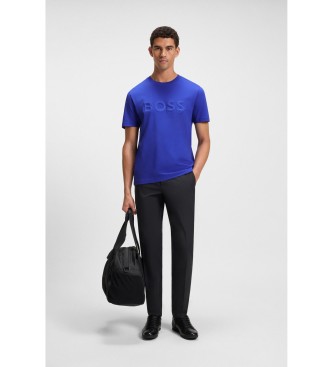BOSS Blue 3D logo cotton jersey T-shirt