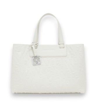 A|X Armani Exchange Taske med logo over hele overfladen 