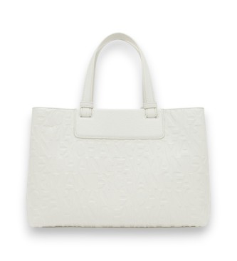 A|X Armani Exchange Taske med logo over hele overfladen 