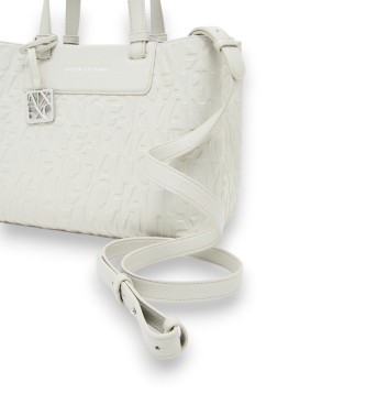 A|X Armani Exchange Taske med logo over hele overfladen 