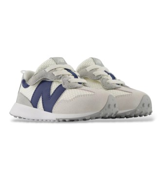 New Balance Sneakers New-B 327 in pelle con chiusura a strappo, grigie