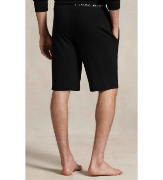 Polo Ralph Lauren Black fitted French terry shorts