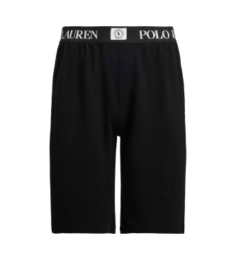Polo Ralph Lauren Black fitted French terry shorts