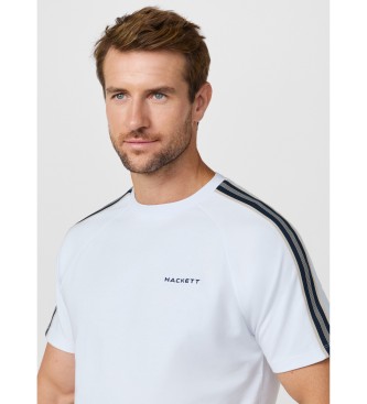 Hackett London Camiseta con cinta fit clásico blanco