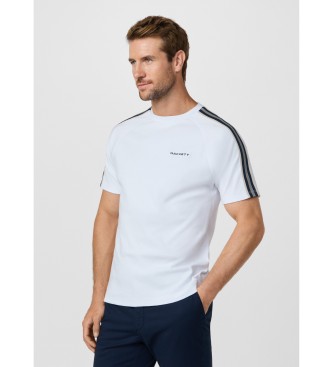 Hackett London Camiseta con cinta fit clásico blanco