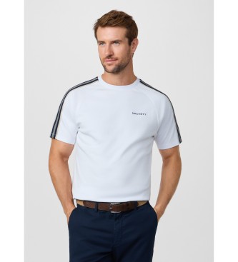 Hackett London Camiseta con cinta fit clásico blanco
