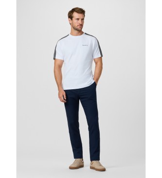 Hackett London Camiseta con cinta fit clásico blanco