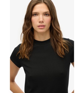 Superdry Schwarzes Line Mini-Kleid