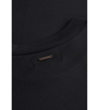 Superdry Schwarzes Line Mini-Kleid