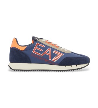 EA7 Black & White Vintage Navy Trainers