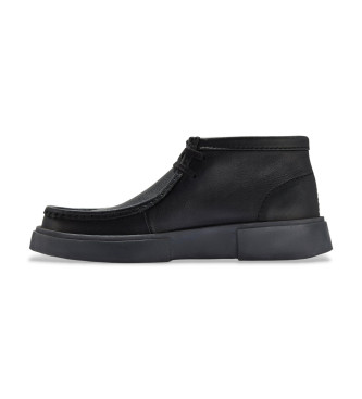 Clarks Torview Hi black leather shoes