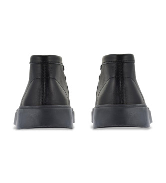 Clarks Torview Hi black leather shoes