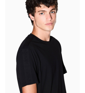 A|X Armani Exchange Effen T-shirt met normale pasvorm, zwart