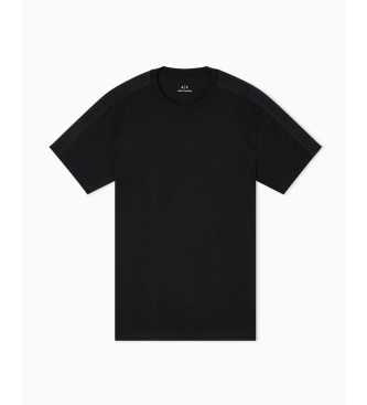 A|X Armani Exchange Effen T-shirt met normale pasvorm, zwart
