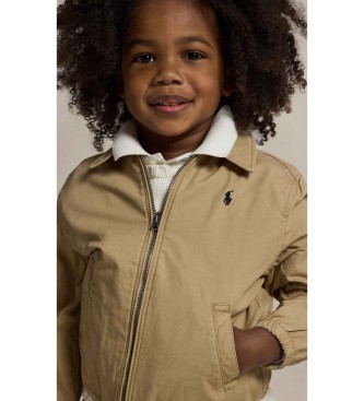 Polo Ralph Lauren Veste Bayport en popeline de coton marron