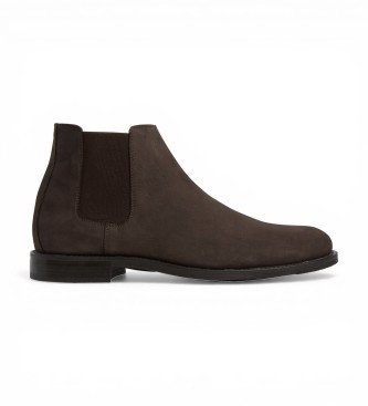 Hackett London Stivaletti Chelsea in camoscio marrone Hampton