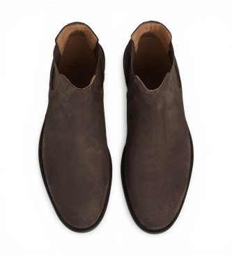 Hackett London Stivaletti Chelsea in camoscio marrone Hampton