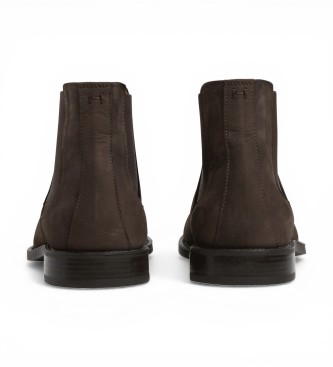 Hackett London Stivaletti Chelsea in camoscio marrone Hampton