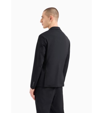 A|X Armani Exchange Klassisk svart amerikansk tröja