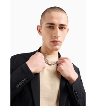A|X Armani Exchange Klassisk svart amerikansk tröja