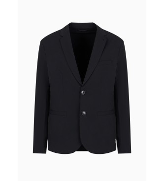 A|X Armani Exchange Klassisk svart amerikansk tröja