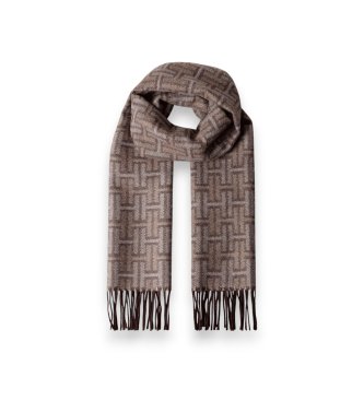 Hackett London Bruine Brnd sjaal