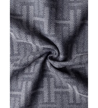 Hackett London Grijze Brnd-sjaal