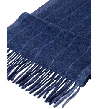 Hackett London Sjaal Frame Stripe marineblauw
