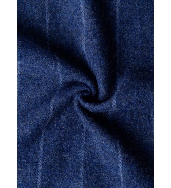 Hackett London Sjaal Frame Stripe marineblauw