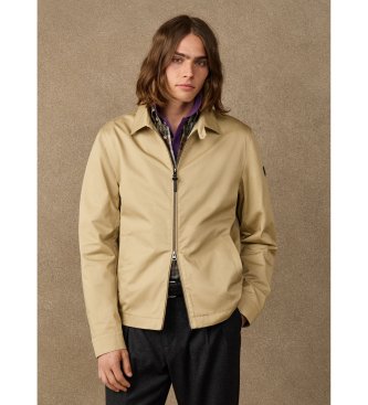 Hackett London Beige Harrington-Jacke