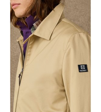 Hackett London Beige Harrington-Jacke