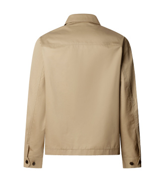Hackett London Beige Harrington-Jacke