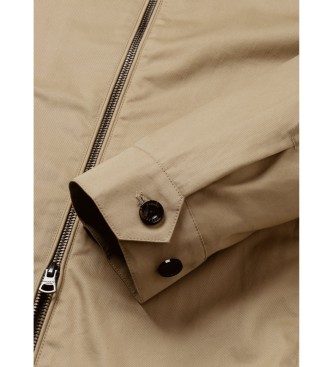 Hackett London Beige Harrington-Jacke