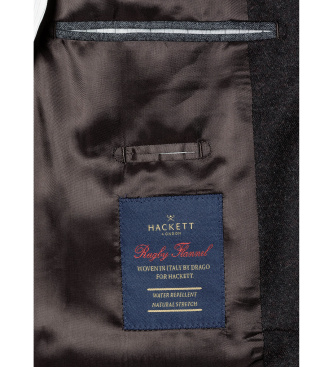 Hackett London Giacca Performance Flannel marrone