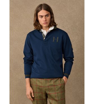 Hackett London Polo rugby Multi Badge granatowe