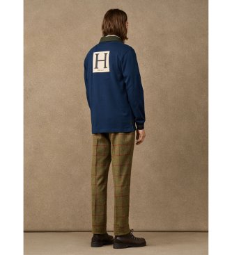 Hackett London Polo rugby Multi Badge granatowe