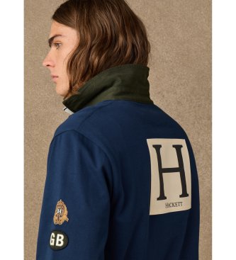 Hackett London Polo rugby Multi Badge granatowe