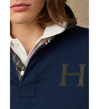Hackett London Polo rugby Multi Badge granatowe
