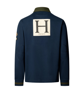 Hackett London Polo rugby Multi Badge granatowe
