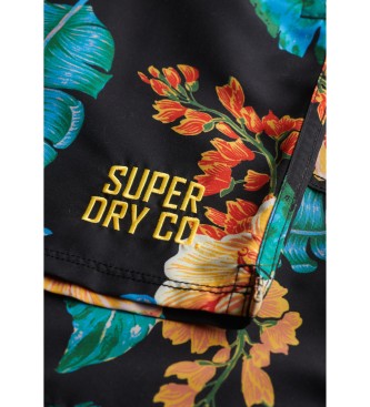 Superdry Strój kąpielowy z wielobarwnym wzorem w stylu hawajskim