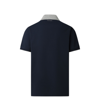 Hackett London Polo majica Heritage Lrc v mornarski barvi