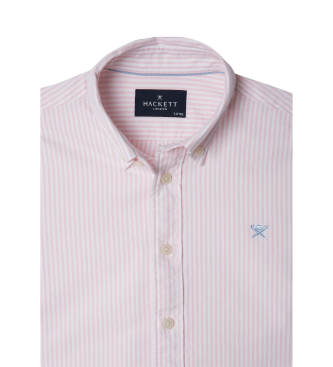 Hackett London Chemise Oxford à rayures roses