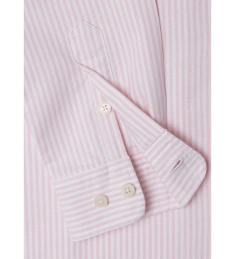 Hackett London Chemise Oxford à rayures roses