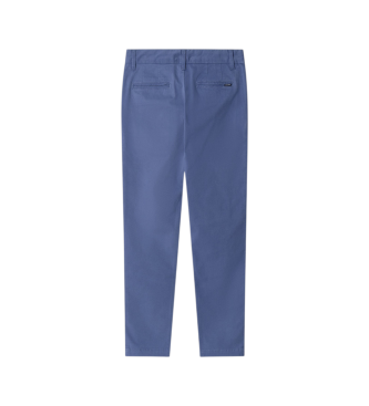 Hackett London Pantalon chino classique bleu
