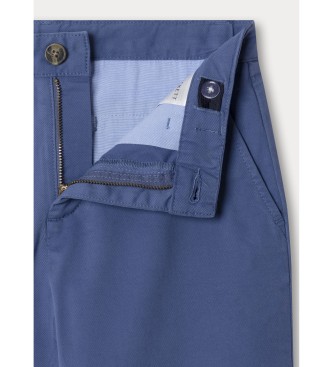 Hackett London Pantalon chino classique bleu