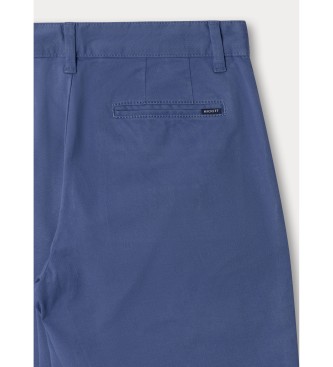 Hackett London Pantalon chino classique bleu