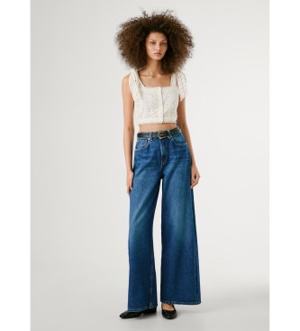 Pepe Jeans Biała bluzka „Top Ora”