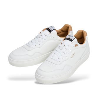 Pepe Jeans Sneakers Camden Main in pelle bianca